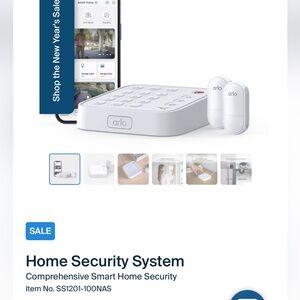 Arlo security system - keypad & 3 door sensors